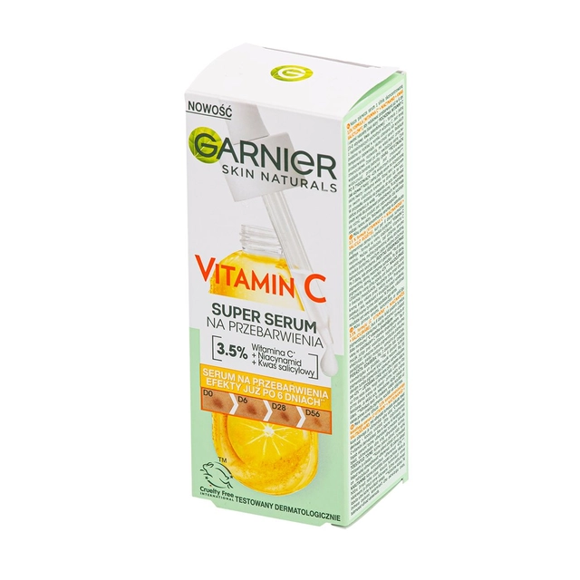 Serumas nuo pigmentinių dėmių su vitaminu C GARNIER VITAMIN C, 30 ml