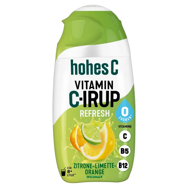 Hohes C sicilijos citrinų-laimų-apelsinų sirupas su vit. C,B12,B5 REFRESH 0,065l