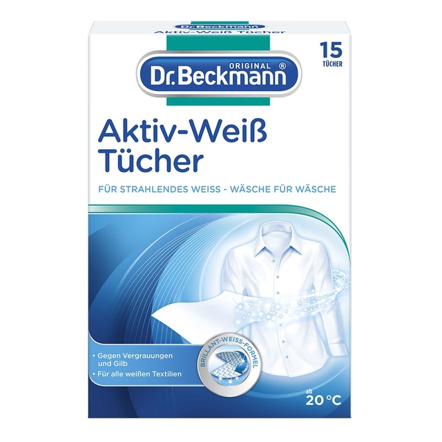 Aktyvios balinimo servetelės DR.BECKMANN, 15 vnt.