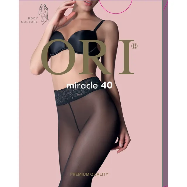 Moteriškos pėdkelnės ORI MIRACLE 40 DEN, 4 dydis, spalva NEUTRO