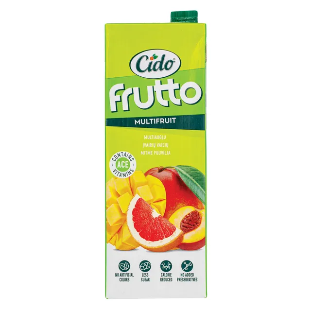 Įvairių vaisių sulčių gėrimas CIDO FRUTTO, 1,5 l