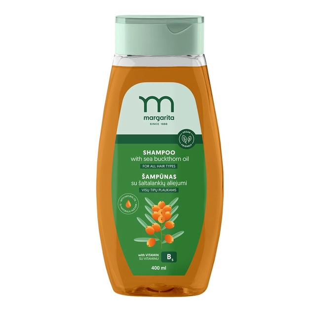 Shampoo with sea buckthorn oil MARGARITA, 400 ml