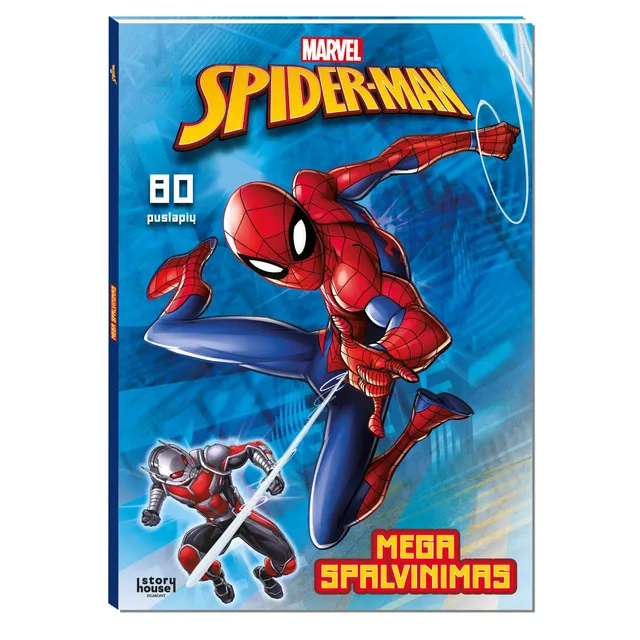 Knyga SPIDER MAN. MEGA SPALVINIMAS