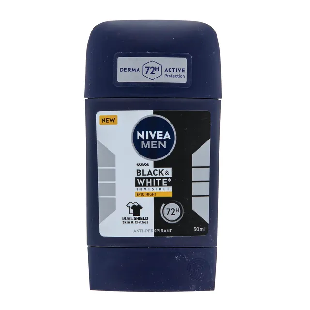 Стик-антиперспирант для мужчин NIVEA MEN BLACK & WHITE EPIC NIGHT, 50 мл