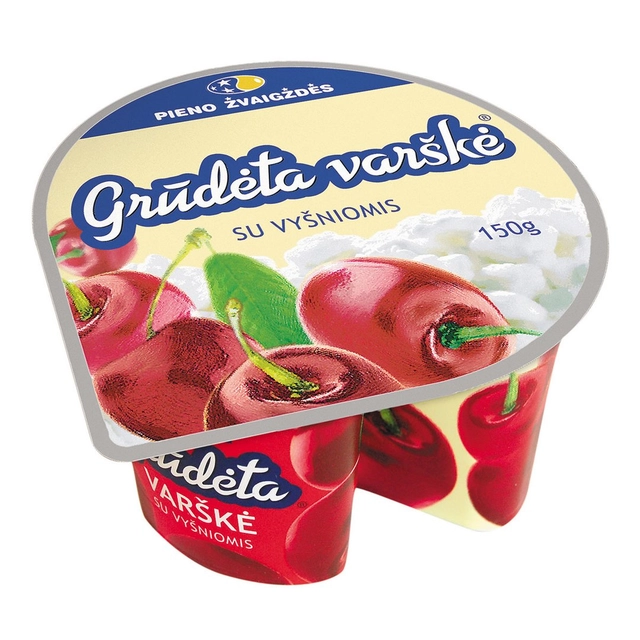 Cottage cheese with cherries, 7% fat, 150 g