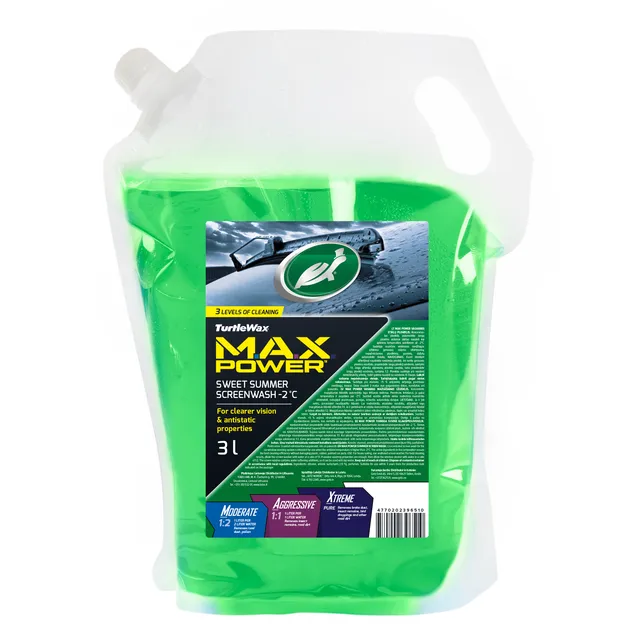 Vasarinis stiklų ploviklis -2°C TURTLE WAX, 3 l (maišelis)