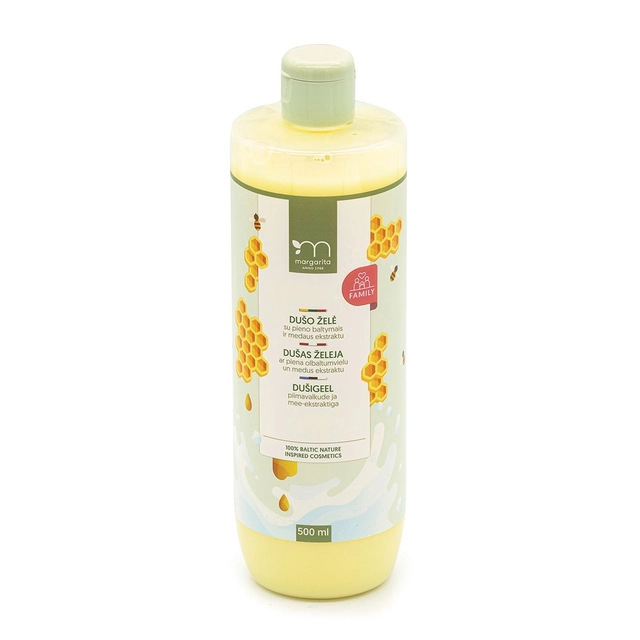 Dušo želė su pieno baltymais ir medaus ekstraktu MARGARITA, 250 ml