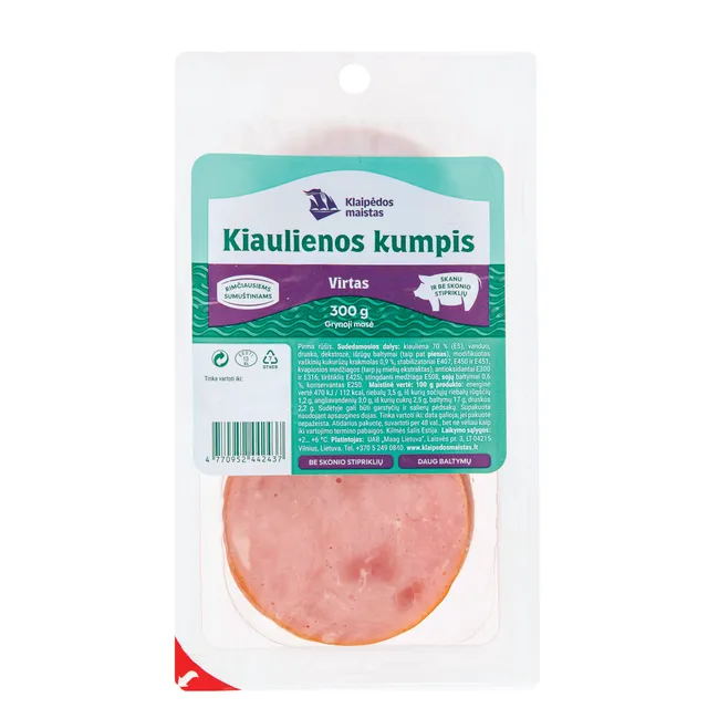 Virtas Klaipėdos kumpis, 300 g