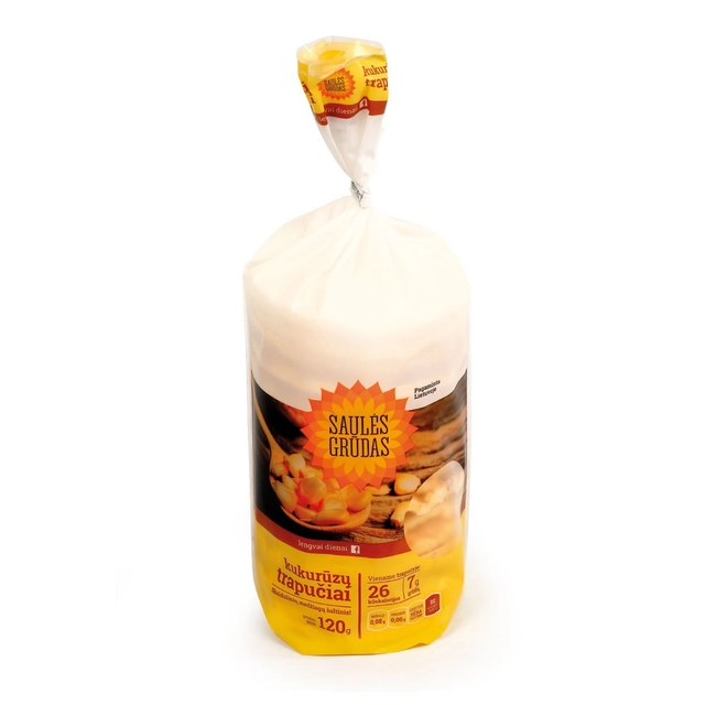Corn crisps SAULĖS GRŪDAS, 120 g