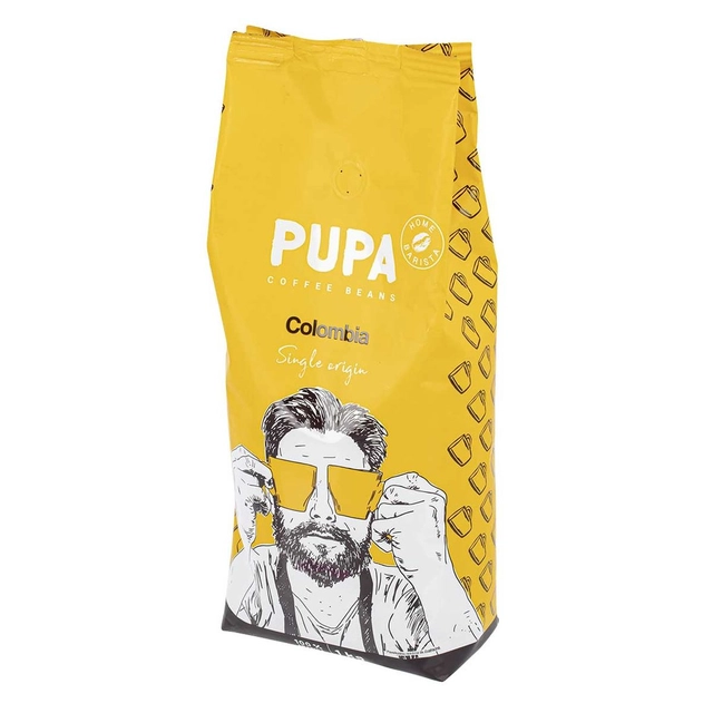 Kavos pupelės PUPA COLOMBIA Single, 1 kg
