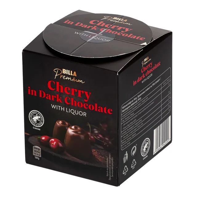 Vyšnios šokolade BILLA PREMIUM, 168 g