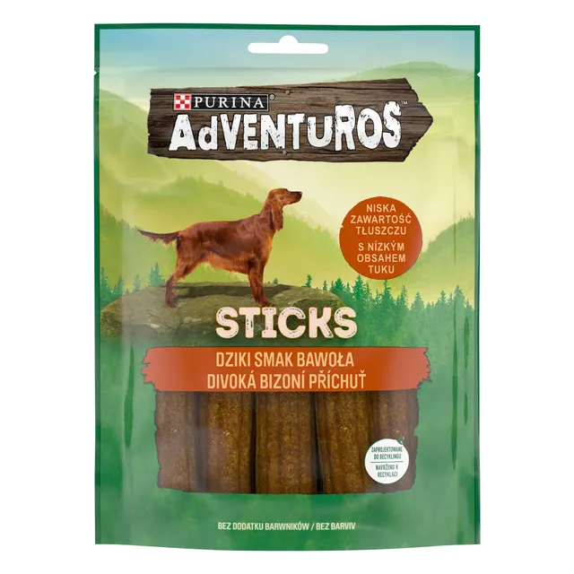 Šunims užkandis ADVENTUROS STICKS, 120 g