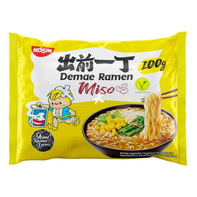Быстро готовящиеся лапша со вкусом мисо NISSIN DAMAE, 100 г