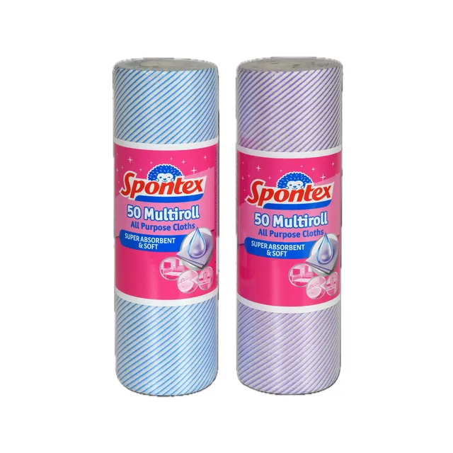Universalių šluosčių ritinėlis SPONTEX MULTIROLL, 50 vnt.