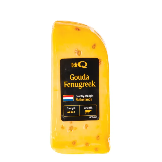 Goudos puskietis fermentinis sūris su ožragėmis galvos DELI Q, 50% rieb., 130 g