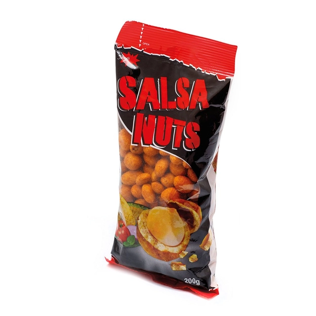 Žemės riešutai traškioje luobelėje aštraus padažo salsa skonio JĖGA, 200 g