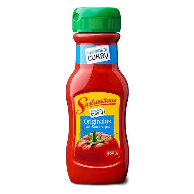 Pomidorų kečupas SUSLAVIČIAUS ORIGINALUS, 480 g