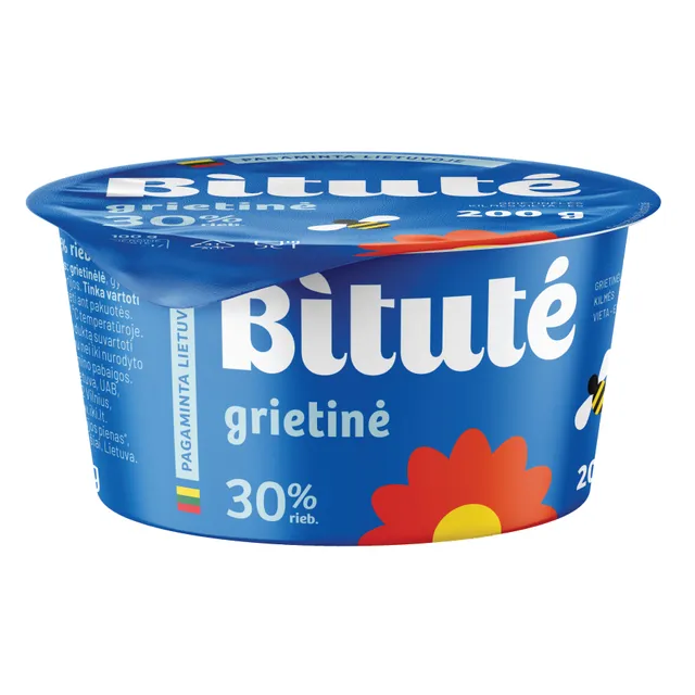 Grietinė 30% rieb. BITUTĖ, 200 g