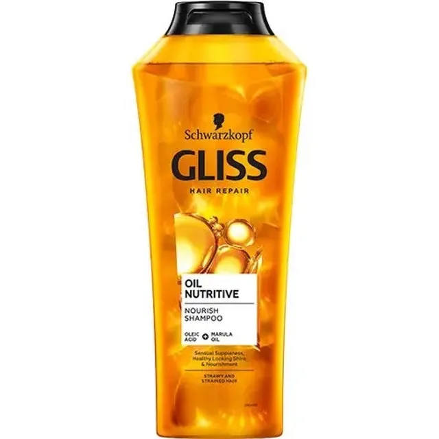 Plaukų šampūnas GLISS OIL NUTRITIVE, 400 ml