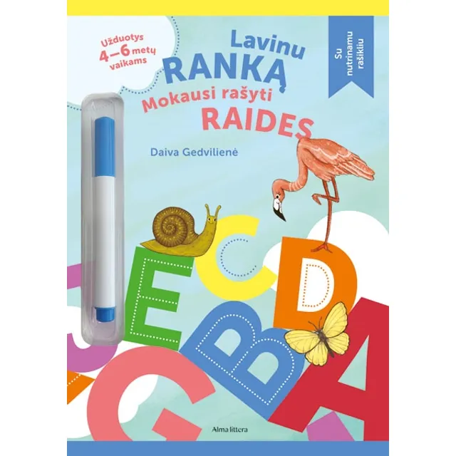 Knyga LAVINU RANKĄ. MOKAUSI RAŠYTI RAIDES