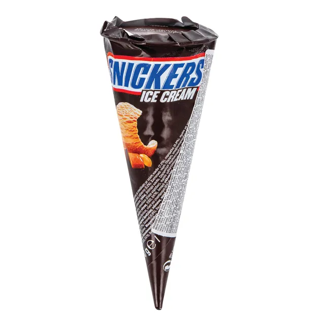 Ledai vafliniame kūgelyje SNICKERS, 110 ml