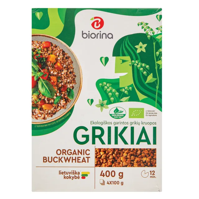Ekologiški grikiai BIORINA, 400 g