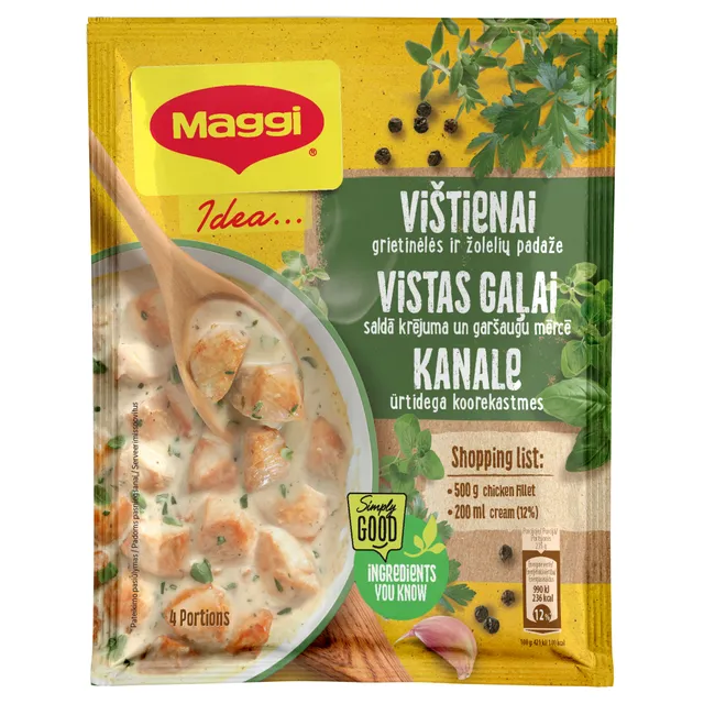 Preparation for chicken in cream and herb sauce MAGGI IDEA, 30 g