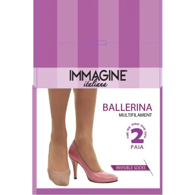 Pėdutės IMMAGINE Ballerina Multifilament – Nero, 35–38, 2 poros