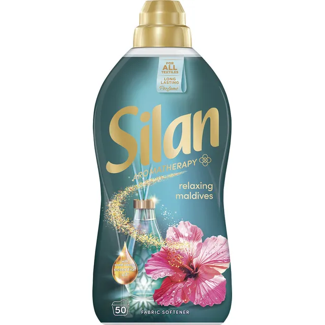 Skalbinių minkštiklis SILAN AROMATHERAPY RELAXING MALDIVES, 50 skalbimų, 1100 ml