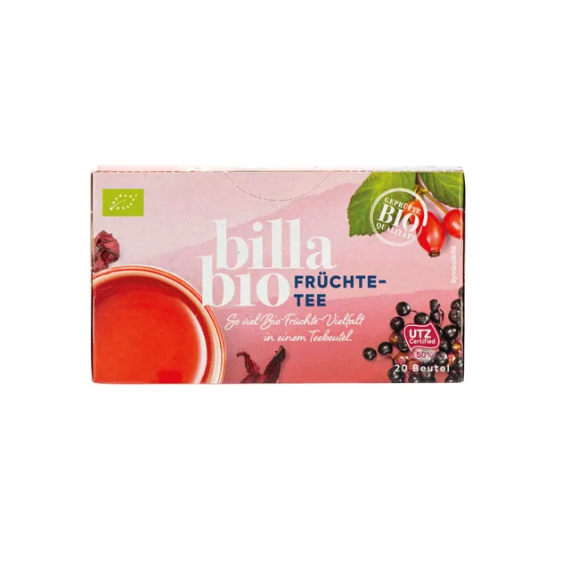 Organic fruit tea BILLA BIO, 20 x 2.5 g