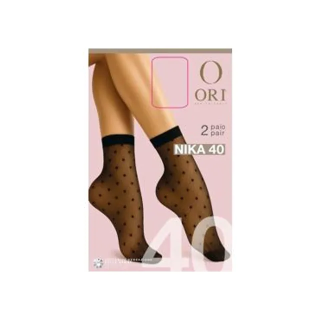 Kojinaitės ORI NIKA, 40 DEN, nero, one size 2 poros