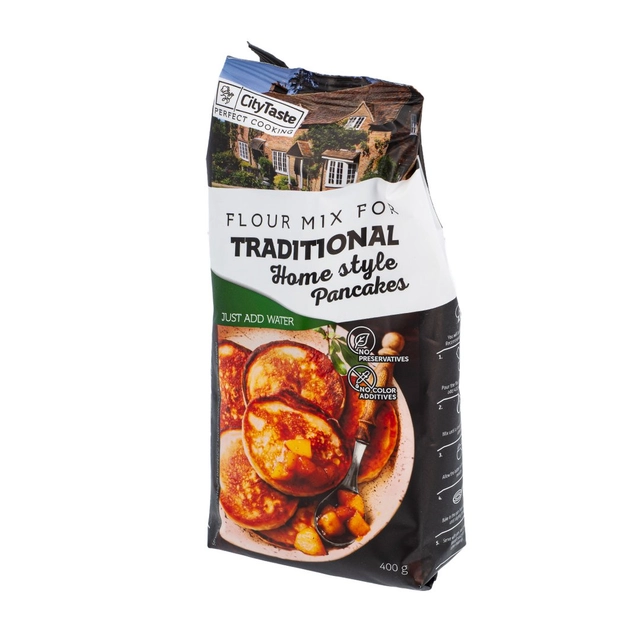 Flour mixture for traditional home-style pancakes CITY TASTE, 400 g