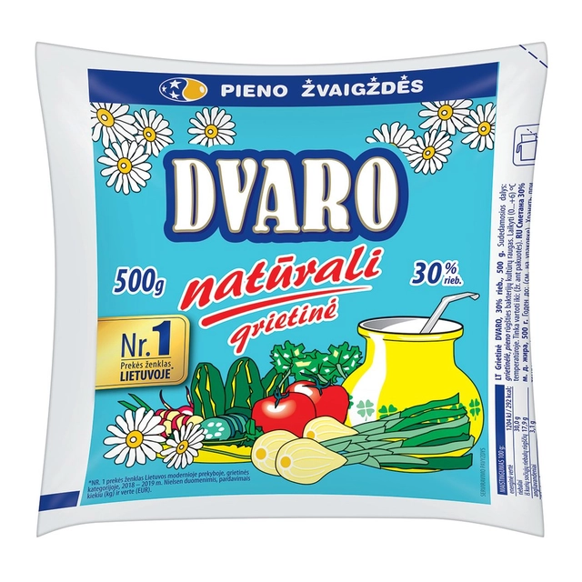 Grietinė DVARO, 30% rieb., 500 g
