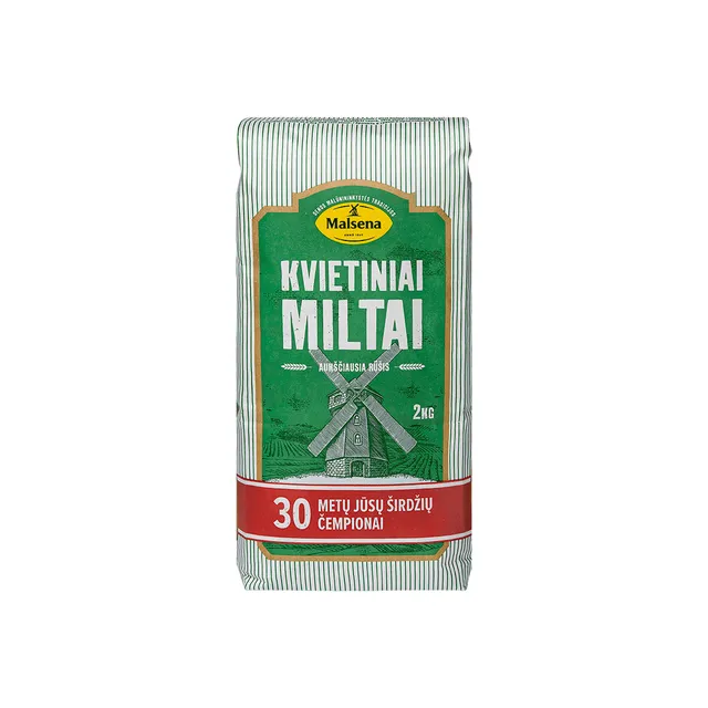 Kvietiniai miltai MALSENA, a. r., 550 D, 2 kg