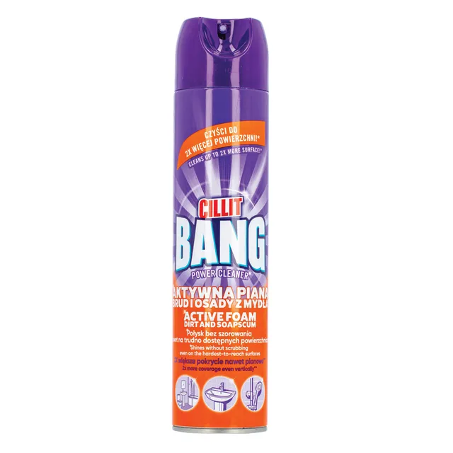 Soap scum and shower cleaner CILLIT BANG ACTIVE FOAM, 600 ml