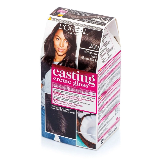 Pusiau ilgalaikiai plaukų dažai be amoniako CASTING CREME GLOSS, 200