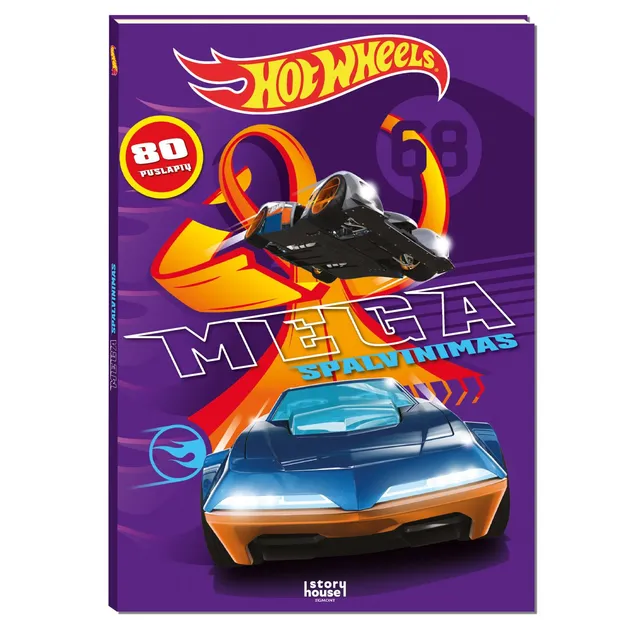 Knyga HOT WHEELS. MEGA SPALVINIMAS