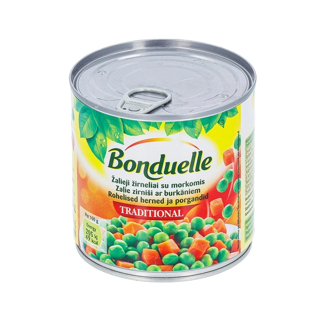 Зеленый горошек с морковью BONDUELLE, 400 г