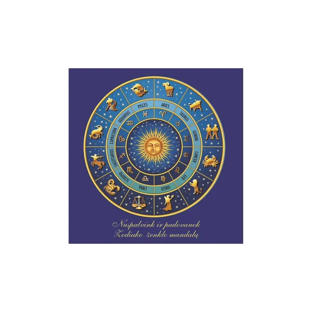 Knyga NUSPALVINK IR PADOVANOK ZODIAKO ŽENKLO MANDALĄ