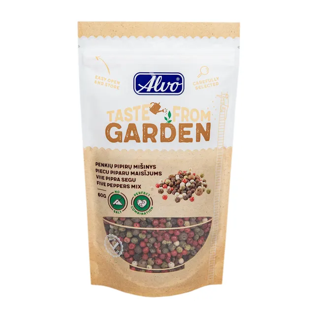 Penkių pipirų mišinys ALVO TASTE FROM GARDEN, 60 g