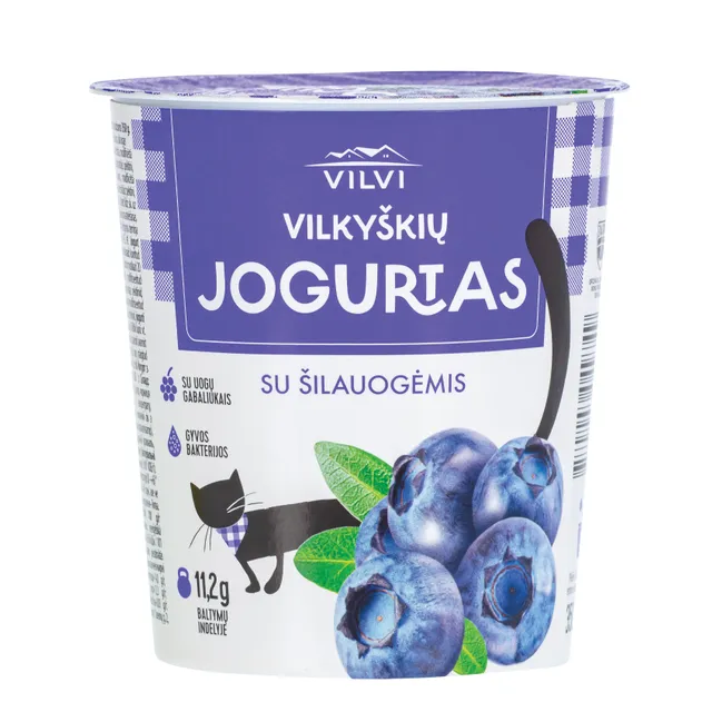 Jogurtas su šilauogėmis 3,6 % rieb. VILKYŠKIŲ, 350 g