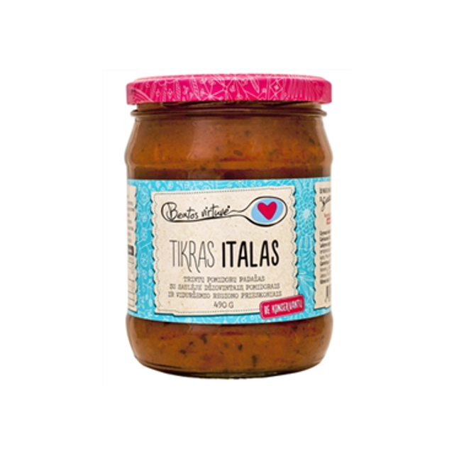 Pomidorų padažas BEATOS VIRTUVĖ TIKRAS ITALAS, 490 g