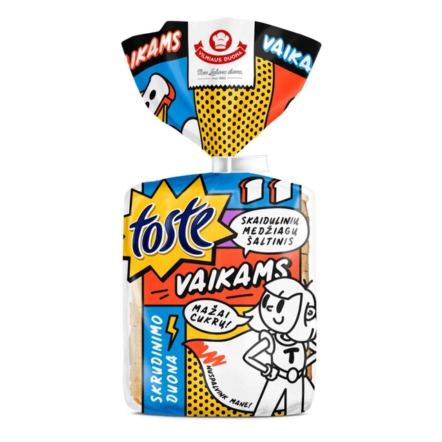 Skrudinimo duona TOSTE VAIKAMS, 250 g