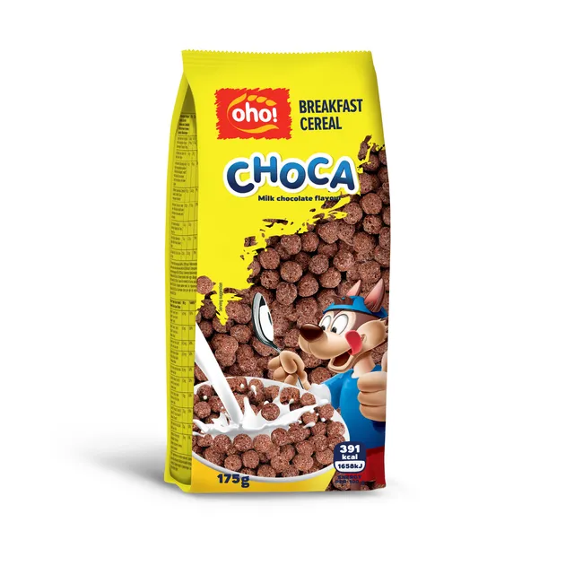 Cereal chocolate balls OHO CHOCA, 175 g