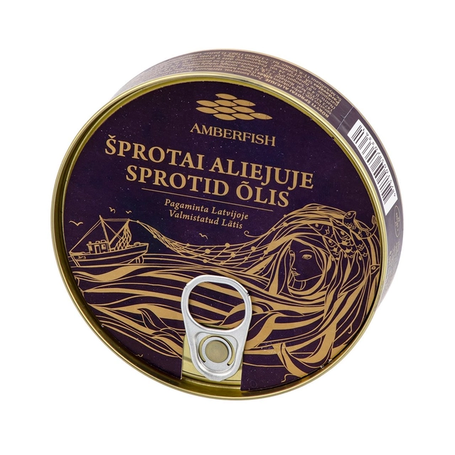 Šprotai aliejuje AMBERFISH, 160 g
