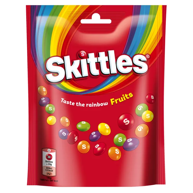 Vaisių skonio saldainiai SKITTLES FRUIT, 152 g