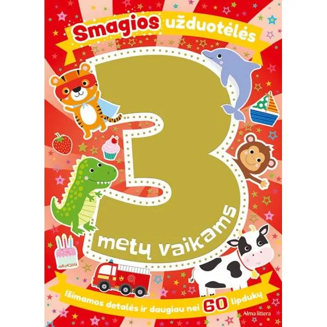 Knyga SMAGIOS UŽDUOTĖLĖS 3 METŲ VAIKAMS