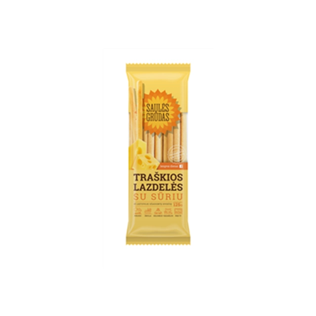 Traškios lazdelės SAULĖS GRŪDAS su sūriu, 125 g
