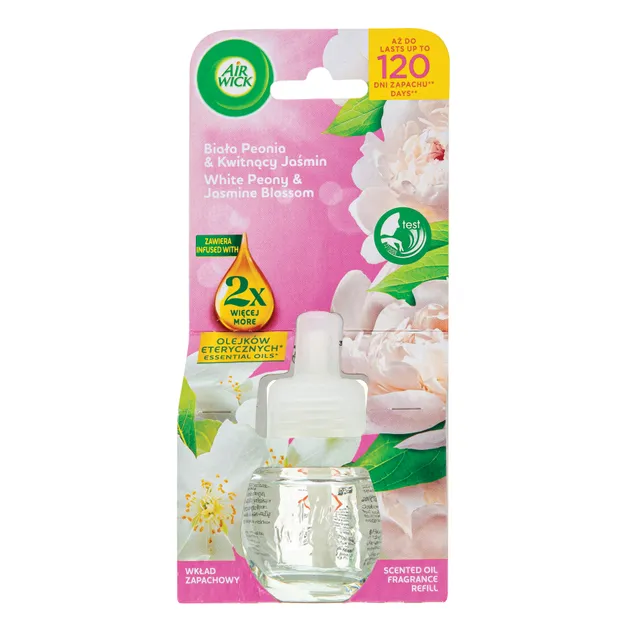 Elektrinio oro gaiviklio užpildas AIR WICK PEONY & JASMINE, 19 ml