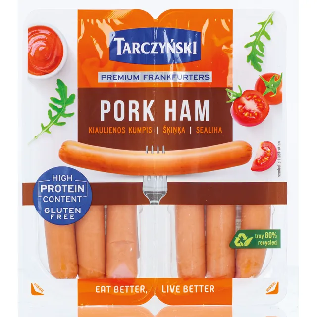 Pork ham TARCZYNSKI, frankfurter sausages, 220 g